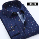 DAVYDAISY Men's Casual Shirt Autumn Full Sleeve Solid Print High Quality Social Dress Shirt Men Brand Clothing Camisa DS-110-H803-Asian S Lable 38-JadeMoghul Inc.