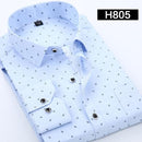 DAVYDAISY Men's Casual Shirt Autumn Full Sleeve Solid Print High Quality Social Dress Shirt Men Brand Clothing Camisa DS-110-H805-Asian S Lable 38-JadeMoghul Inc.