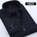 DAVYDAISY Men's Casual Shirt Autumn Full Sleeve Solid Print High Quality Social Dress Shirt Men Brand Clothing Camisa DS-110-H820-Asian S Lable 38-JadeMoghul Inc.