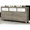 Dazzling Wooden Textured Dresser In Contemporary Style, Silver-Dressers-Silver-Wood-JadeMoghul Inc.