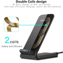 DCAE 10W Wireless Charger For Samsung Galaxy S9 S8 S7 S6 Edge Note 8 Qi Wireless Charging Dock For iPhone X 8 8 Plus USB Charger--JadeMoghul Inc.