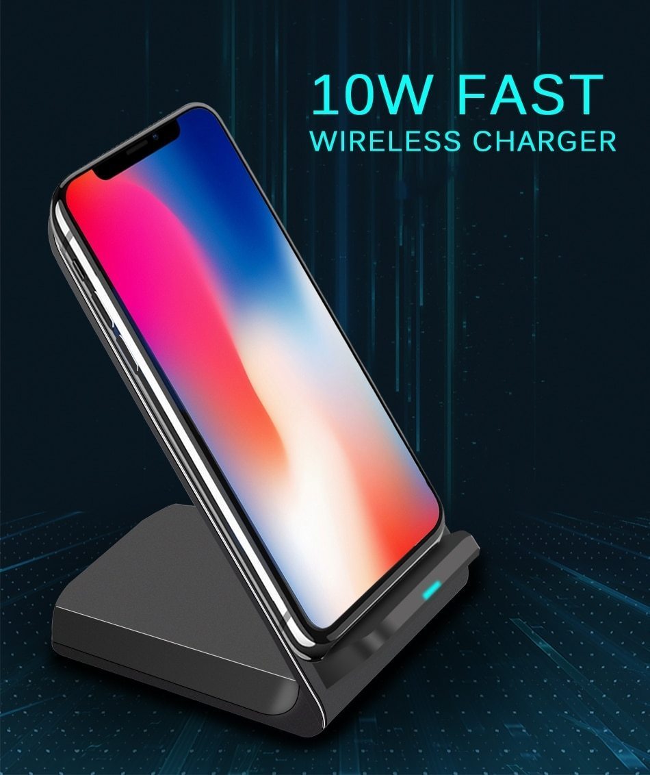 DCAE 10W Wireless Charger For Samsung Galaxy S9 S8 S7 S6 Edge Note 8 Q