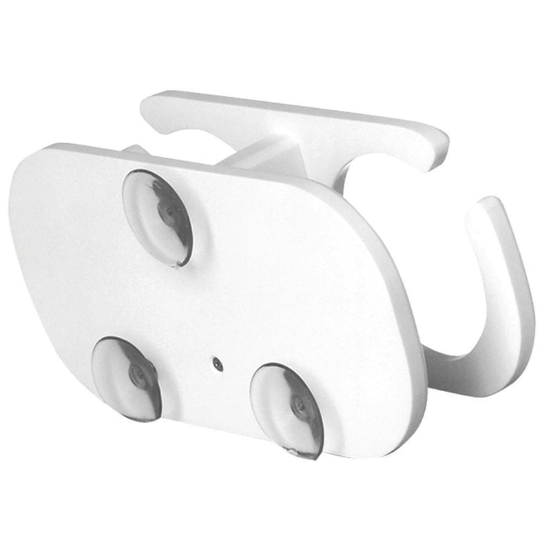 Deck / Galley TACO 2-Drink Poly Cup Holder w/Suction Cup Mounts - White [P01-2001W] TACO Marine
