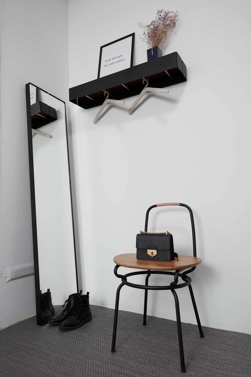 Decor Decor Steals - 10" x 10" x 21" Walnut Veneer Hanger HomeRoots
