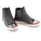 Decor Decor Steals - 4" X 10'.25" X 6'.5" Blue Aluminum Blue High Top Sneakers - Pair HomeRoots