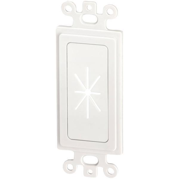 Decor Insert with Flexible Opening (White)-Cables, Connectors & Accessories-JadeMoghul Inc.