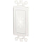 Decor Insert with Flexible Opening (White)-Cables, Connectors & Accessories-JadeMoghul Inc.