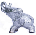 Decor Living Room Decor Ideas - 10" X 6" X 10'.5" Silver Ceramic Elephant HomeRoots