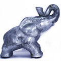 Decor Living Room Decor Ideas - 13" X 7" X 12" Silver Ceramic Elephant HomeRoots
