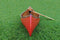 Decor Room Decor Ideas - 26.5" x 117" x 20" Red Wooden Canoe With Ribs Curved Bow HomeRoots