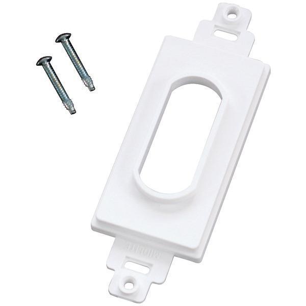 Decor-Style Wireport(TM) Wall Plate (White)-Cables, Connectors & Accessories-JadeMoghul Inc.