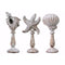 Decorative Accessories Polyresin Aquatic Figurines on Stand Assortment of 3 - Brown - Benzara Benzara