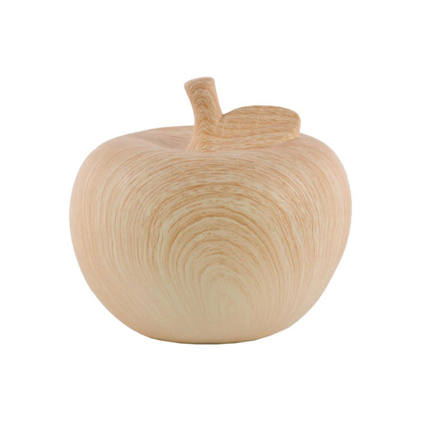 Decorative Apple Figurine In Ceramic, Large, Cream-Statues-Cream-Ceramic-JadeMoghul Inc.
