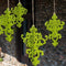 Decorative Artificial Moss Chandelier - Large Classical Green (Pack of 1)-Wedding Reception Decorations-JadeMoghul Inc.