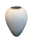 decorative Ceramic Vase, White And Green-Vases-White And Green-Ceramic-JadeMoghul Inc.