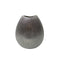 Decorative Ceramic Vase with Textured Pattern, Champagne Silver-Vases-Silver-Ceramic-JadeMoghul Inc.