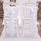 Decorative Chiffon Sash White (Pack of 1)-Table Top Décor-JadeMoghul Inc.