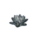 Decorative Crystal Lotus Votive Candle Holder, Blue-Candle and Votive Holders-Blue-Crystal-JadeMoghul Inc.