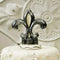 Decorative Fleur De Lis Cake Topper (Pack of 1)-Wedding Cake Toppers-JadeMoghul Inc.