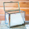 Decorative Glass Box with Mirror Base (Pack of 1)-Wedding Reception Accessories-JadeMoghul Inc.