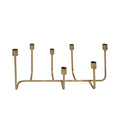 Decorative Metal Candle Holder with Seven Taper Stand, Copper-Candle and Votive Holders-copper-Metal-JadeMoghul Inc.