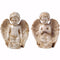 Decorative Objects and Figurines Peacefully Praiseworthy Set Of 2 Angels Benzara