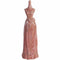 Decorative Objects and Figurines Princess Look Mannequin In Brick Red Finish Benzara