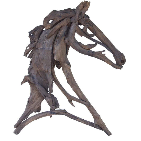 Stylish Equus Figure, Teak Branches
