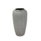 Decorative Tapered Ceramic Vase with Textured Pattern, Silver-Vases-Silver-Ceramic-JadeMoghul Inc.
