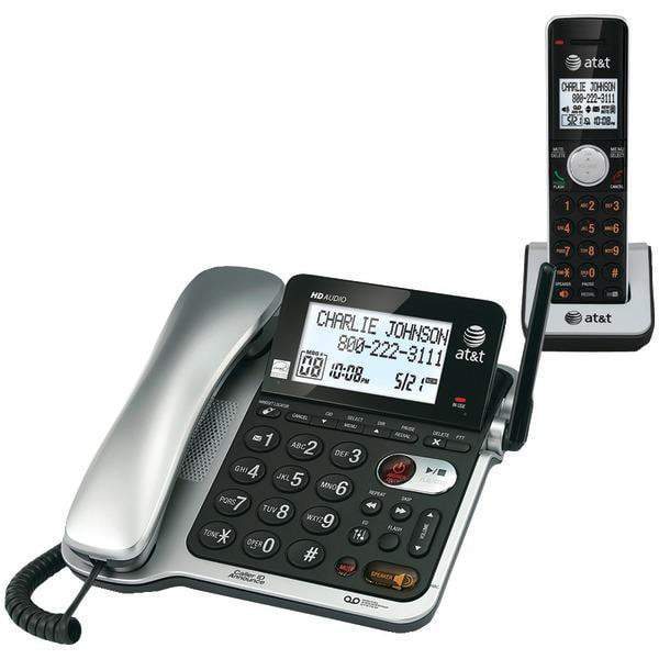 DECT 6.0 Corded/Cordless Phone System with Digital Answering System & Caller ID/Call Waiting-Corded Phones-JadeMoghul Inc.