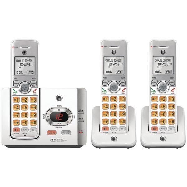 DECT 6.0 Cordless Answering System with Caller ID/Call Waiting (3 Handsets)-Cordless Phones-JadeMoghul Inc.