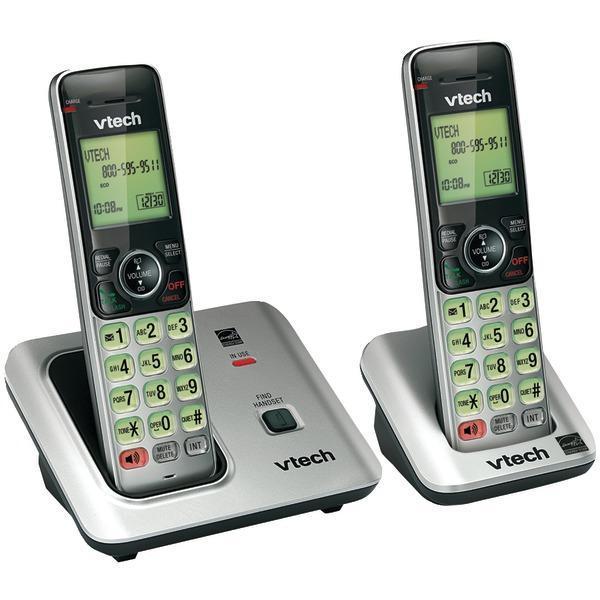 DECT 6.0 Expandable Speakerphone with Caller ID (2-Handset System)-Cordless Phones-JadeMoghul Inc.