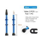 Deemount 2PCS 40/60/80/MM Brass or Alloy Stem Bicycle F/V Presta Tubeless Tire Valve Road Bike MTB Nipple W/Tool Alloy Valve Cap AExp