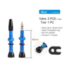 Deemount 2PCS 40/60/80/MM Brass or Alloy Stem Bicycle F/V Presta Tubeless Tire Valve Road Bike MTB Nipple W/Tool Alloy Valve Cap AExp