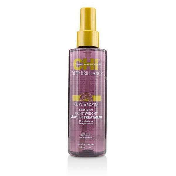 Deep Brilliance Olive & Monoi Shine Serum Light Weight Leave-In Treatment - 178ml-6oz-Hair Care-JadeMoghul Inc.