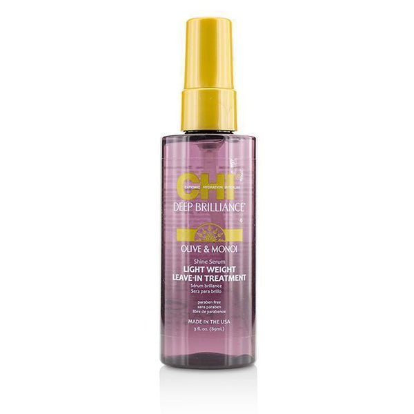 Deep Brilliance Olive & Monoi Shine Serum Light Weight Leave-In Treatment - 89ml-3oz-Hair Care-JadeMoghul Inc.