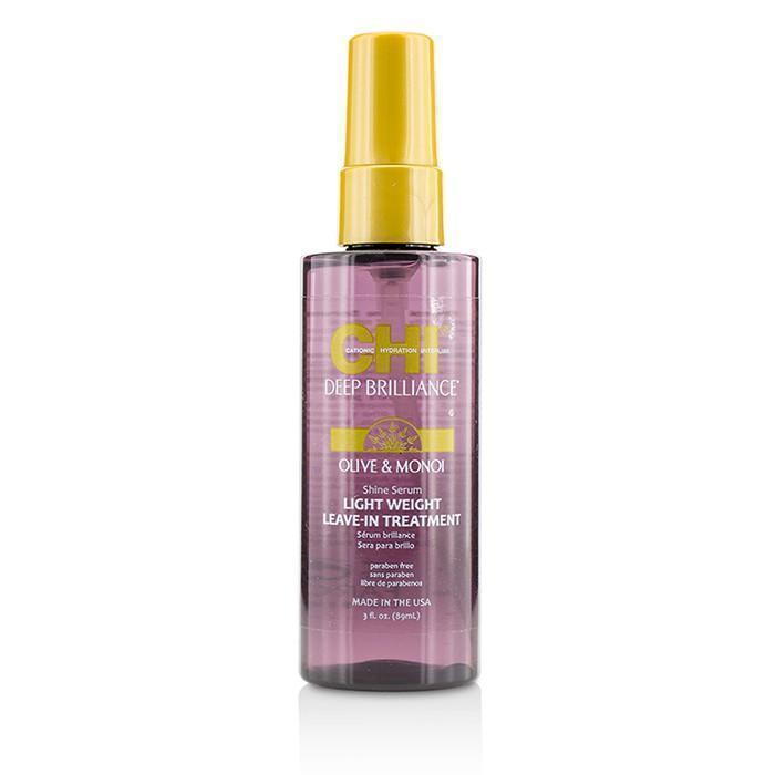 Deep Brilliance Olive & Monoi Shine Serum Light Weight Leave-In Treatment - 89ml-3oz-Hair Care-JadeMoghul Inc.