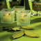 Deep Sandblasted Glass Leaf Cube Tea Light Holders (Pack of 8)-Wedding Reception Decorations-JadeMoghul Inc.