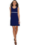 Deep Sea Sanibel Navy Empire Waist Mini Dress - Women-Solid-XS-Blue-JadeMoghul Inc.