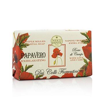 Dei Colli Fiorentini Triple Milled Vegetal Soap - Poppy - 250g-8.8oz-All Skincare-JadeMoghul Inc.