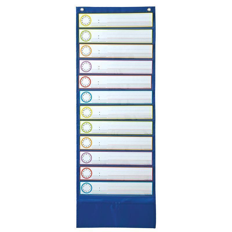 DELUXE SCHEDULING POCKET CHART-Learning Materials-JadeMoghul Inc.