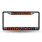 Cadillac License Plate Frame Denver Broncos Black Laser Chrome Frame