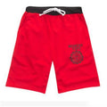 Deportes Corriendo Male Cotton Casual Letters Knee Length Shorts Men Brand Summer Fashion Plus Size 6 Colors Black Clothing D020-Red-M-JadeMoghul Inc.
