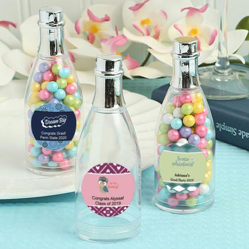 Design your own collection personalized champagne bottle with silver foil top: graduation designs-Favors By Type-JadeMoghul Inc.