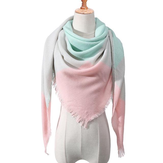 Designer 2020 knitted spring winter women scarf plaid warm cashmere scarves shawls luxury brand neck bandana  pashmina lady wrap JadeMoghul Inc. 