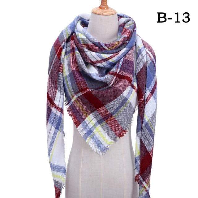 Designer 2020 knitted spring winter women scarf plaid warm cashmere scarves shawls luxury brand neck bandana  pashmina lady wrap JadeMoghul Inc. 