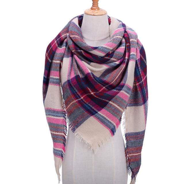 Designer 2020 knitted spring winter women scarf plaid warm cashmere scarves shawls luxury brand neck bandana  pashmina lady wrap JadeMoghul Inc. 