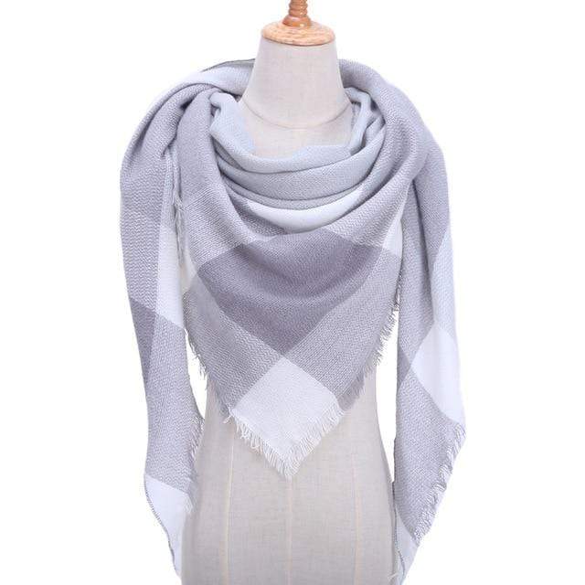 Designer 2020 knitted spring winter women scarf plaid warm cashmere scarves shawls luxury brand neck bandana  pashmina lady wrap JadeMoghul Inc. 