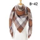 Designer 2020 knitted spring winter women scarf plaid warm cashmere scarves shawls luxury brand neck bandana  pashmina lady wrap JadeMoghul Inc. 