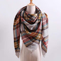 Designer 2020 knitted spring winter women scarf plaid warm cashmere scarves shawls luxury brand neck bandana  pashmina lady wrap JadeMoghul Inc. 
